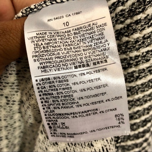 3/$60 Banana Republic Striped Tweed Dress SZ 10 - Picture 3 of 4